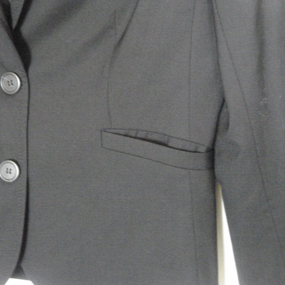 J. Crew | Black Classic Two Button Wool Blazer - image 4